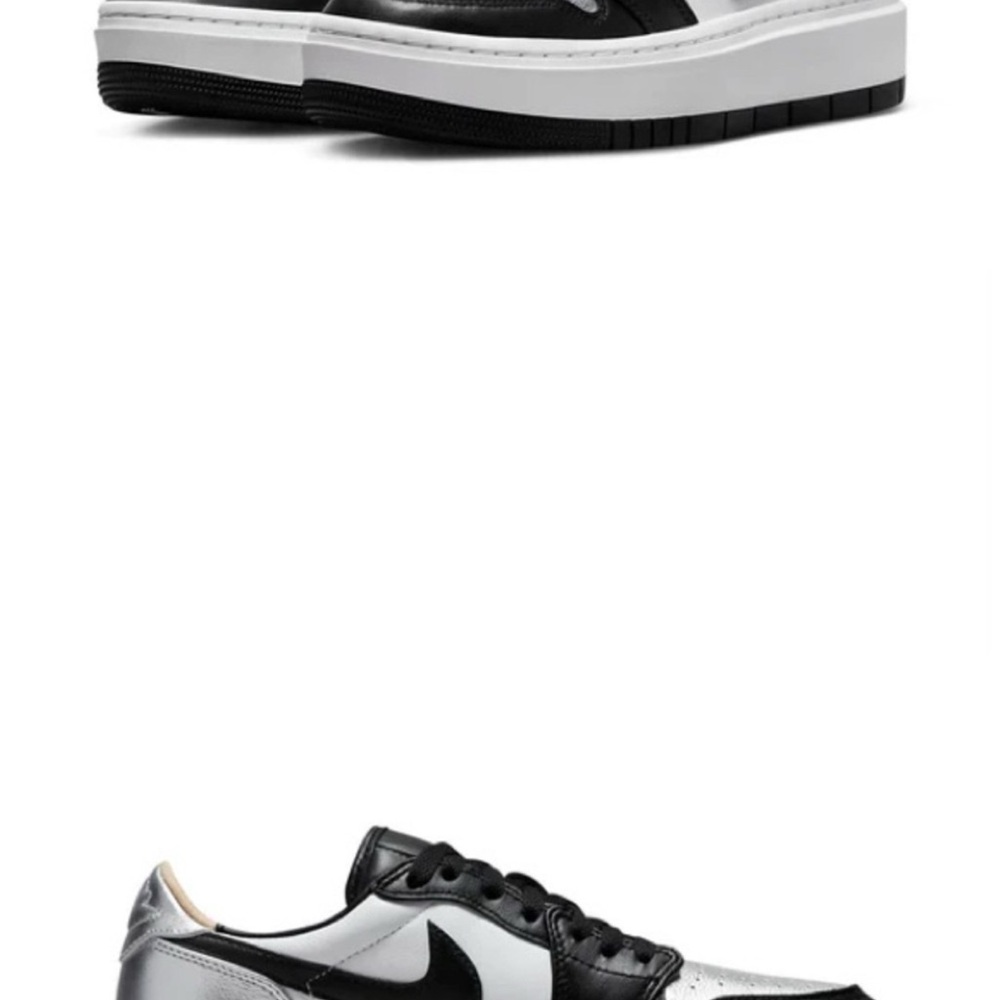 Nike women's Air Jordan Black and White Sneakers